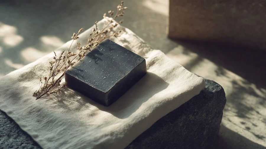 Warm bathroom interior representing black stool causes and gut health awareness | Gutsi