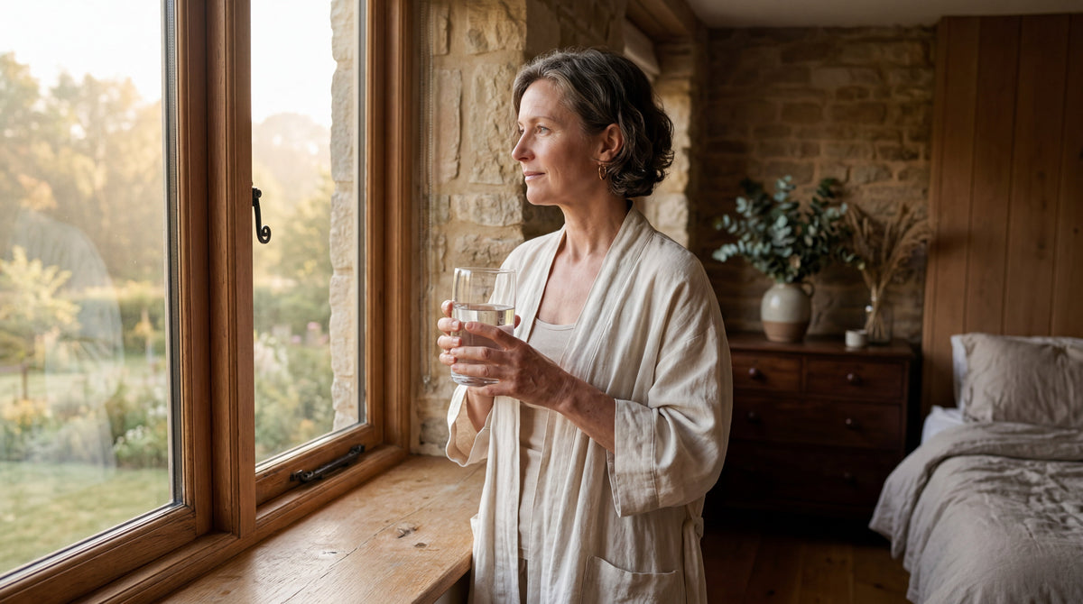 Morning routine by a sunlit window, and a simple habit that may help gut rhythm | Gutsi