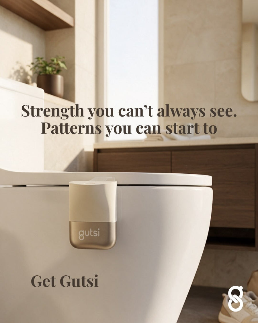 Gutsi Instagram post: strength you can't always see, patterns you can start to track